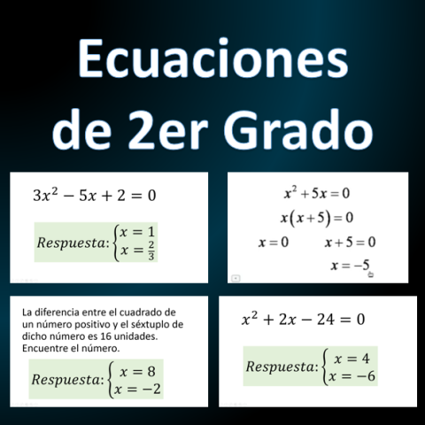 Ecuaciones de segundo grado 