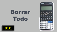 Borrar Casio CLASSWIZ fx-570LA X