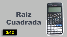 Raiz Cuadrada - Calculadora Casio CLASSWIZ fx-570LA X