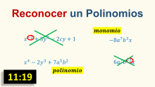 Como reconocer un polinomio